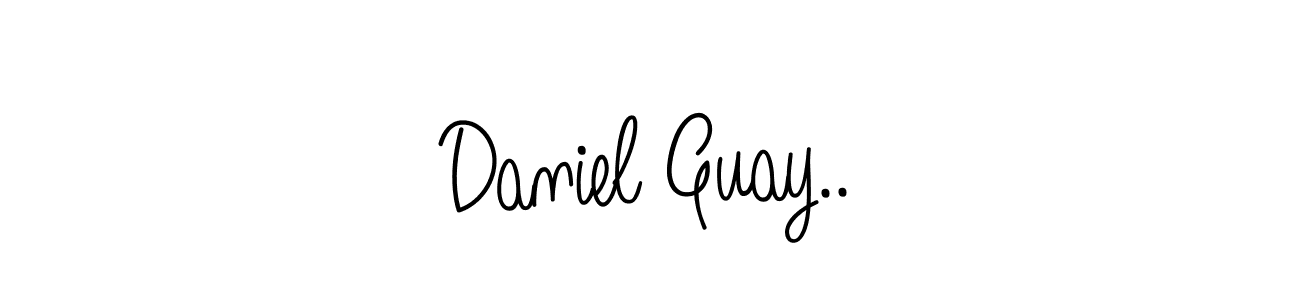 Daniel Guay.. stylish signature style. Best Handwritten Sign (Angelique-Rose-font-FFP) for my name. Handwritten Signature Collection Ideas for my name Daniel Guay... Daniel Guay.. signature style 5 images and pictures png