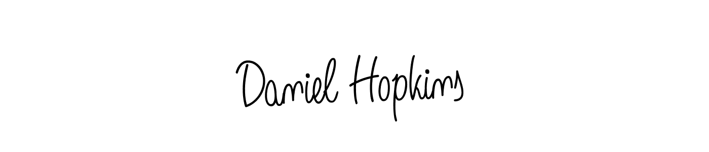 The best way (Angelique-Rose-font-FFP) to make a short signature is to pick only two or three words in your name. The name Daniel Hopkins include a total of six letters. For converting this name. Daniel Hopkins signature style 5 images and pictures png