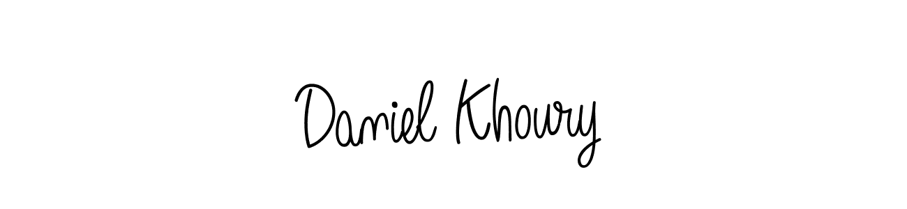 How to Draw Daniel Khoury signature style? Angelique-Rose-font-FFP is a latest design signature styles for name Daniel Khoury. Daniel Khoury signature style 5 images and pictures png