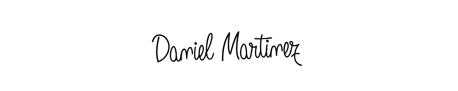 The best way (Angelique-Rose-font-FFP) to make a short signature is to pick only two or three words in your name. The name Daniel Martinez include a total of six letters. For converting this name. Daniel Martinez signature style 5 images and pictures png