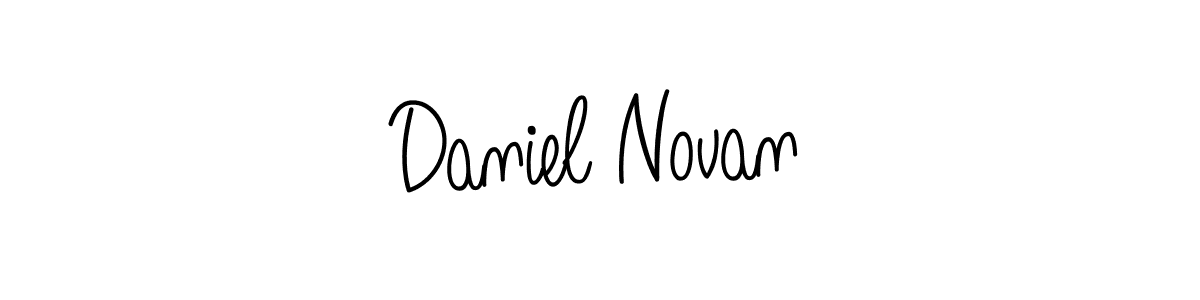 You should practise on your own different ways (Angelique-Rose-font-FFP) to write your name (Daniel Novan) in signature. don't let someone else do it for you. Daniel Novan signature style 5 images and pictures png
