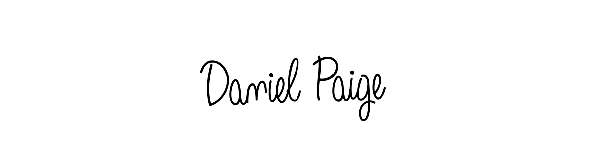 Daniel Paige stylish signature style. Best Handwritten Sign (Angelique-Rose-font-FFP) for my name. Handwritten Signature Collection Ideas for my name Daniel Paige. Daniel Paige signature style 5 images and pictures png