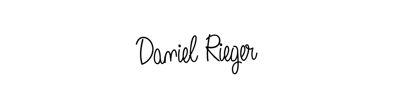 Daniel Rieger stylish signature style. Best Handwritten Sign (Angelique-Rose-font-FFP) for my name. Handwritten Signature Collection Ideas for my name Daniel Rieger. Daniel Rieger signature style 5 images and pictures png