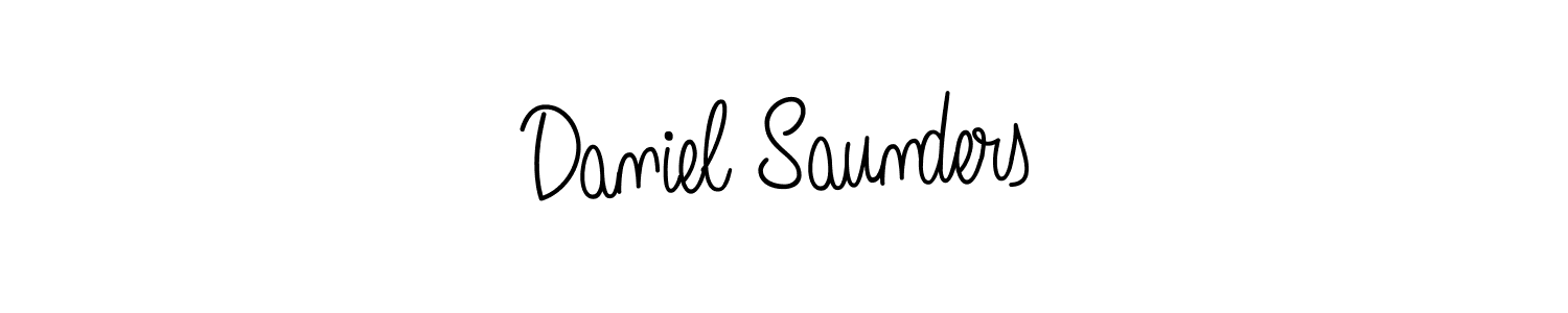 Best and Professional Signature Style for Daniel Saunders. Angelique-Rose-font-FFP Best Signature Style Collection. Daniel Saunders signature style 5 images and pictures png