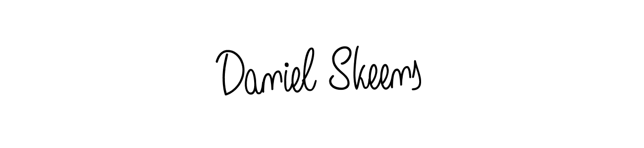How to make Daniel Skeens name signature. Use Angelique-Rose-font-FFP style for creating short signs online. This is the latest handwritten sign. Daniel Skeens signature style 5 images and pictures png
