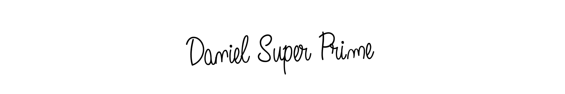 Use a signature maker to create a handwritten signature online. With this signature software, you can design (Angelique-Rose-font-FFP) your own signature for name Daniel Super Prime. Daniel Super Prime signature style 5 images and pictures png