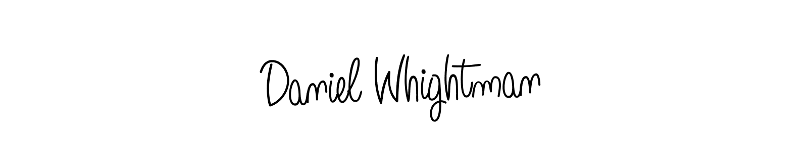 Make a beautiful signature design for name Daniel Whightman. With this signature (Angelique-Rose-font-FFP) style, you can create a handwritten signature for free. Daniel Whightman signature style 5 images and pictures png