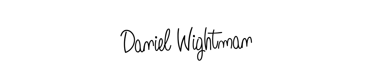 The best way (Angelique-Rose-font-FFP) to make a short signature is to pick only two or three words in your name. The name Daniel Wightman include a total of six letters. For converting this name. Daniel Wightman signature style 5 images and pictures png
