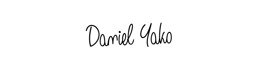 Check out images of Autograph of Daniel Yako name. Actor Daniel Yako Signature Style. Angelique-Rose-font-FFP is a professional sign style online. Daniel Yako signature style 5 images and pictures png