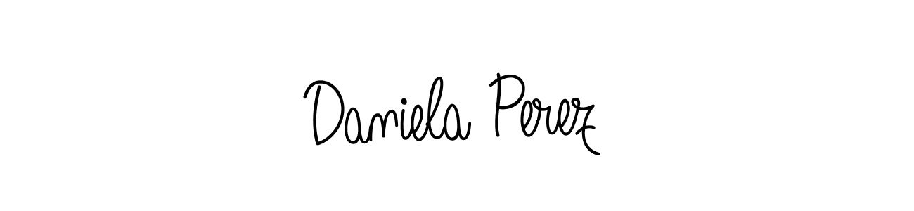 Daniela Perez stylish signature style. Best Handwritten Sign (Angelique-Rose-font-FFP) for my name. Handwritten Signature Collection Ideas for my name Daniela Perez. Daniela Perez signature style 5 images and pictures png