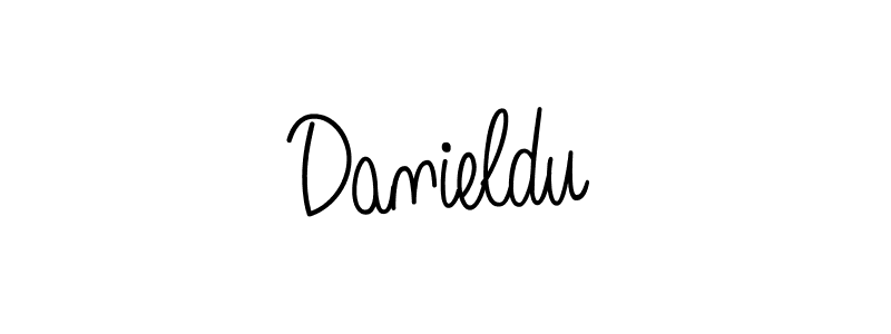 You should practise on your own different ways (Angelique-Rose-font-FFP) to write your name (Danieldu) in signature. don't let someone else do it for you. Danieldu signature style 5 images and pictures png
