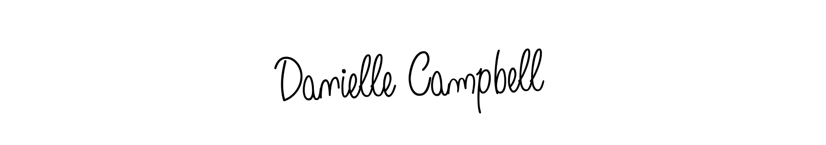 How to make Danielle Campbell name signature. Use Angelique-Rose-font-FFP style for creating short signs online. This is the latest handwritten sign. Danielle Campbell signature style 5 images and pictures png
