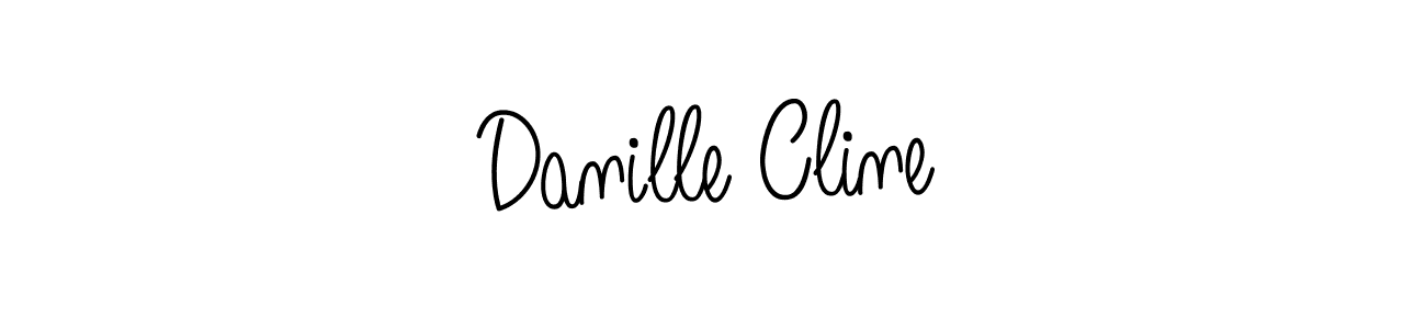 if you are searching for the best signature style for your name Danille Cline. so please give up your signature search. here we have designed multiple signature styles  using Angelique-Rose-font-FFP. Danille Cline signature style 5 images and pictures png