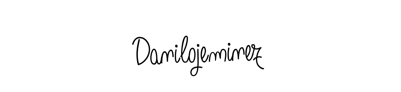 Make a beautiful signature design for name Danilojeminez. With this signature (Angelique-Rose-font-FFP) style, you can create a handwritten signature for free. Danilojeminez signature style 5 images and pictures png