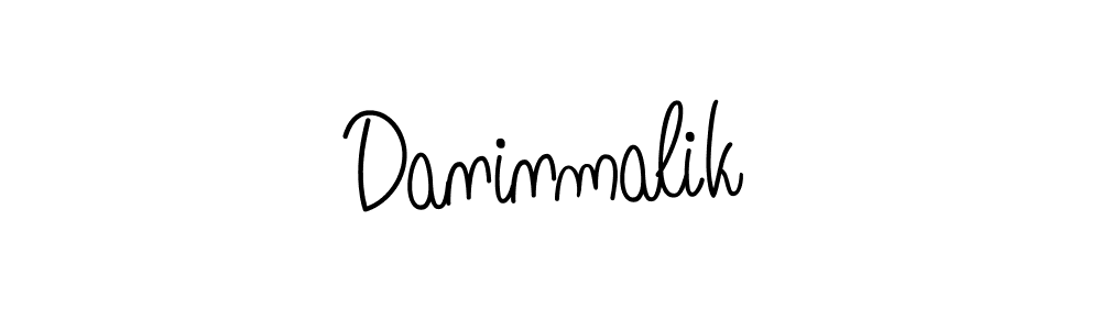 Daninmalik stylish signature style. Best Handwritten Sign (Angelique-Rose-font-FFP) for my name. Handwritten Signature Collection Ideas for my name Daninmalik. Daninmalik signature style 5 images and pictures png