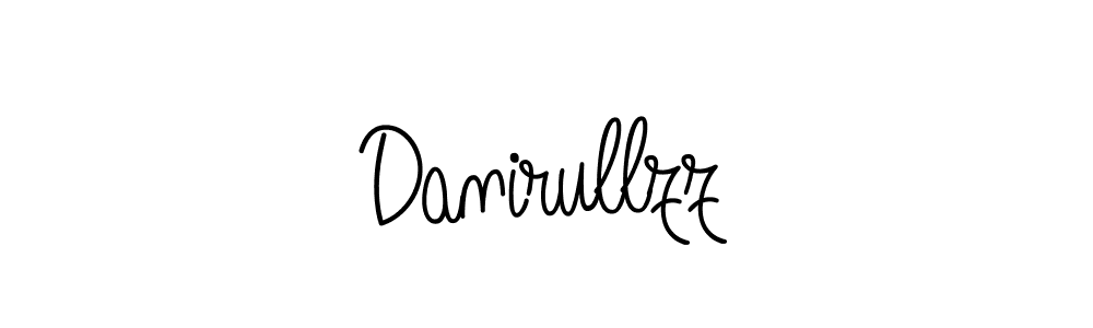 How to make Danirullzz name signature. Use Angelique-Rose-font-FFP style for creating short signs online. This is the latest handwritten sign. Danirullzz signature style 5 images and pictures png