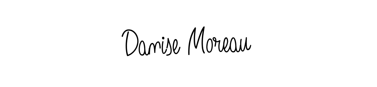 Once you've used our free online signature maker to create your best signature Angelique-Rose-font-FFP style, it's time to enjoy all of the benefits that Danise Moreau name signing documents. Danise Moreau signature style 5 images and pictures png