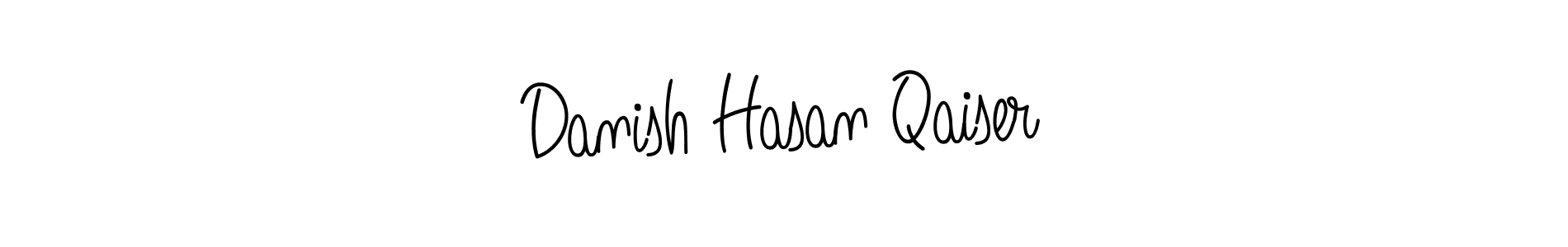 Danish Hasan Qaiser stylish signature style. Best Handwritten Sign (Angelique-Rose-font-FFP) for my name. Handwritten Signature Collection Ideas for my name Danish Hasan Qaiser. Danish Hasan Qaiser signature style 5 images and pictures png