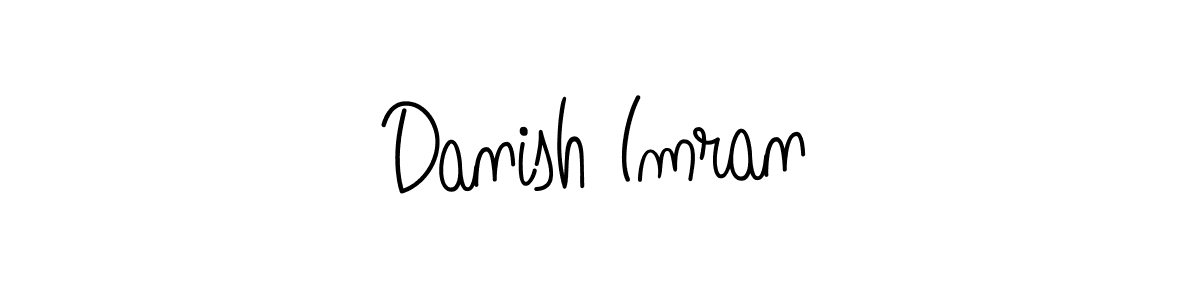 Danish Imran stylish signature style. Best Handwritten Sign (Angelique-Rose-font-FFP) for my name. Handwritten Signature Collection Ideas for my name Danish Imran. Danish Imran signature style 5 images and pictures png