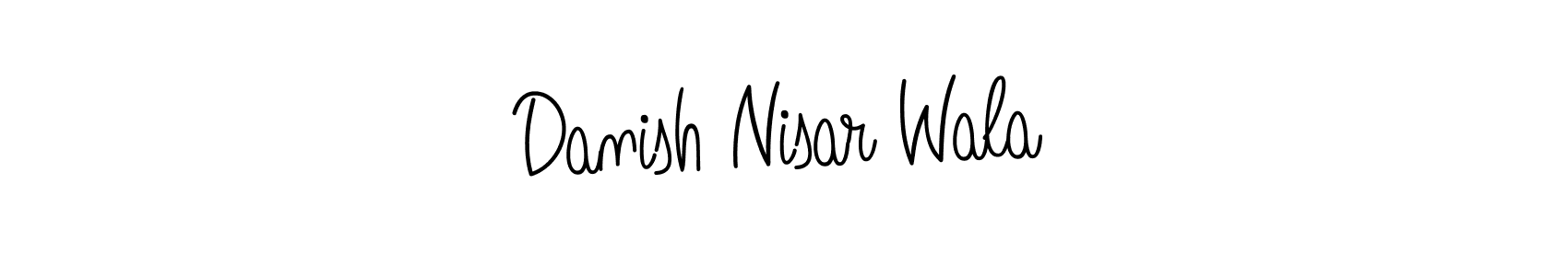 This is the best signature style for the Danish Nisar Wala name. Also you like these signature font (Angelique-Rose-font-FFP). Mix name signature. Danish Nisar Wala signature style 5 images and pictures png