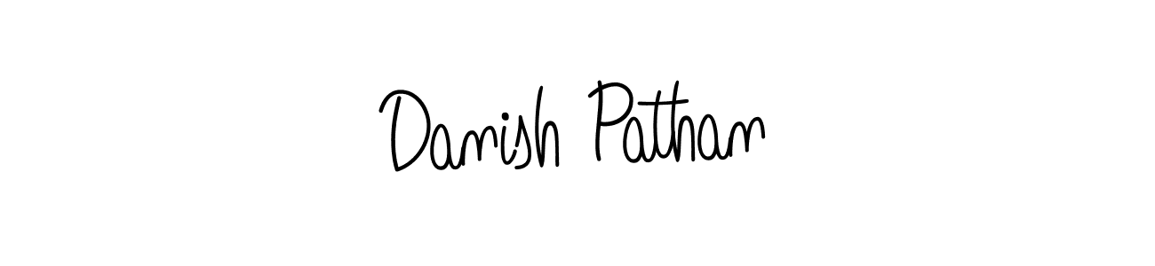 You should practise on your own different ways (Angelique-Rose-font-FFP) to write your name (Danish Pathan) in signature. don't let someone else do it for you. Danish Pathan signature style 5 images and pictures png