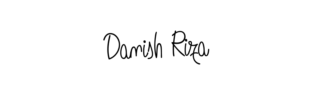 You should practise on your own different ways (Angelique-Rose-font-FFP) to write your name (Danish Riza) in signature. don't let someone else do it for you. Danish Riza signature style 5 images and pictures png