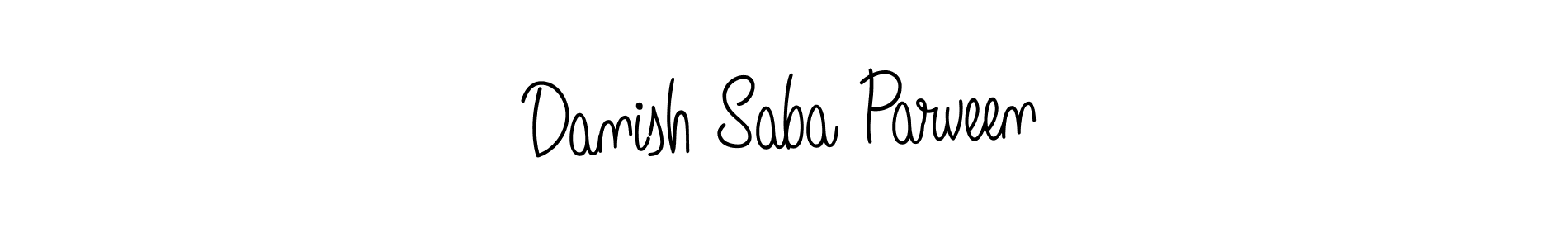 Make a short Danish Saba Parveen signature style. Manage your documents anywhere anytime using Angelique-Rose-font-FFP. Create and add eSignatures, submit forms, share and send files easily. Danish Saba Parveen signature style 5 images and pictures png