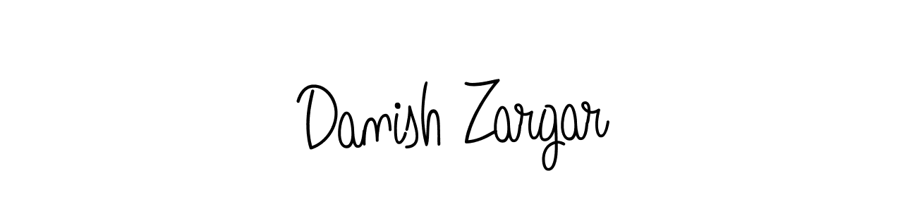 Make a beautiful signature design for name Danish Zargar. With this signature (Angelique-Rose-font-FFP) style, you can create a handwritten signature for free. Danish Zargar signature style 5 images and pictures png