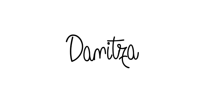 Design your own signature with our free online signature maker. With this signature software, you can create a handwritten (Angelique-Rose-font-FFP) signature for name Danitza. Danitza signature style 5 images and pictures png