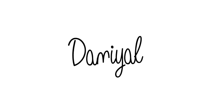 Create a beautiful signature design for name Daniyal. With this signature (Angelique-Rose-font-FFP) fonts, you can make a handwritten signature for free. Daniyal signature style 5 images and pictures png