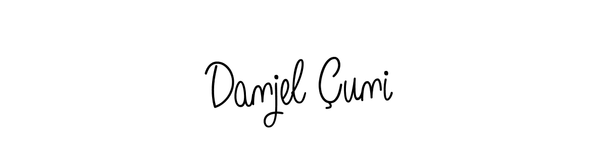 Also we have Danjel Çuni name is the best signature style. Create professional handwritten signature collection using Angelique-Rose-font-FFP autograph style. Danjel Çuni signature style 5 images and pictures png