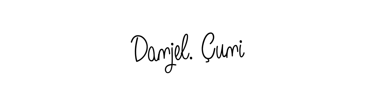 Once you've used our free online signature maker to create your best signature Angelique-Rose-font-FFP style, it's time to enjoy all of the benefits that Danjel. Çuni name signing documents. Danjel. Çuni signature style 5 images and pictures png
