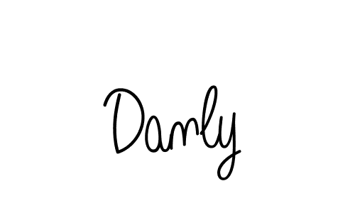Design your own signature with our free online signature maker. With this signature software, you can create a handwritten (Angelique-Rose-font-FFP) signature for name Danly. Danly signature style 5 images and pictures png