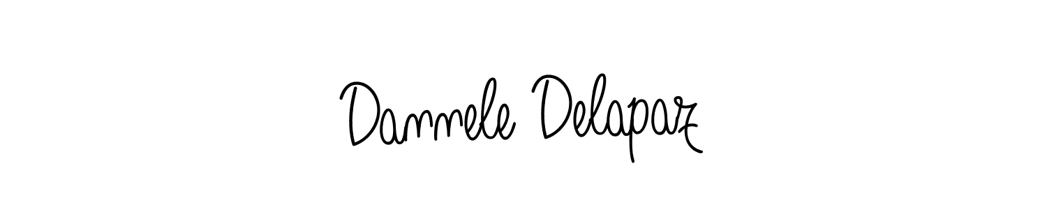 How to make Dannele Delapaz signature? Angelique-Rose-font-FFP is a professional autograph style. Create handwritten signature for Dannele Delapaz name. Dannele Delapaz signature style 5 images and pictures png