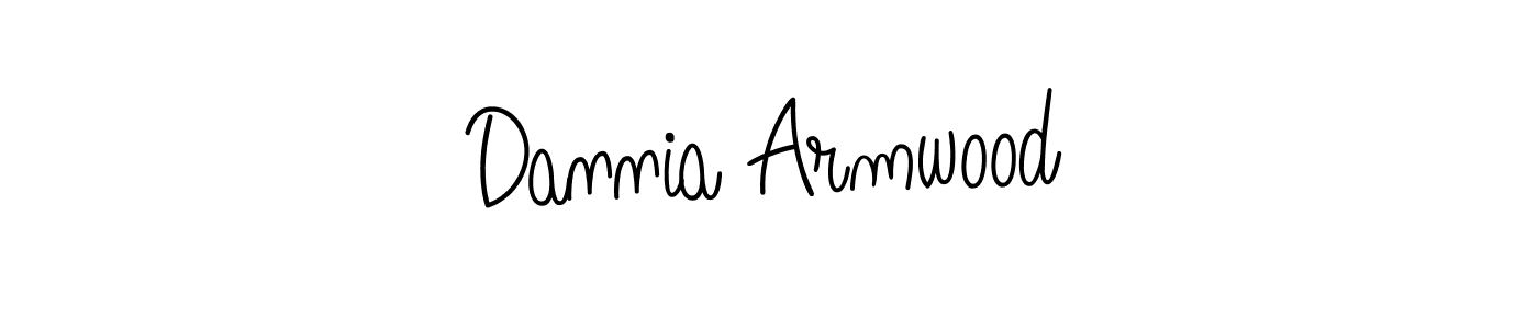Make a short Dannia Armwood signature style. Manage your documents anywhere anytime using Angelique-Rose-font-FFP. Create and add eSignatures, submit forms, share and send files easily. Dannia Armwood signature style 5 images and pictures png
