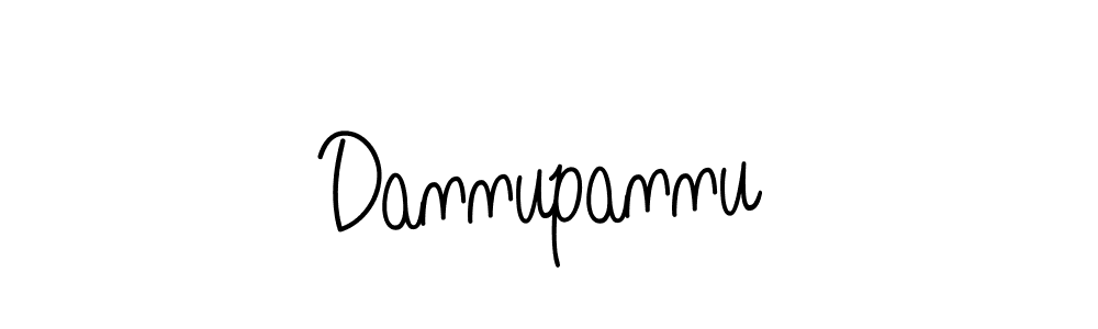 Use a signature maker to create a handwritten signature online. With this signature software, you can design (Angelique-Rose-font-FFP) your own signature for name Dannupannu. Dannupannu signature style 5 images and pictures png