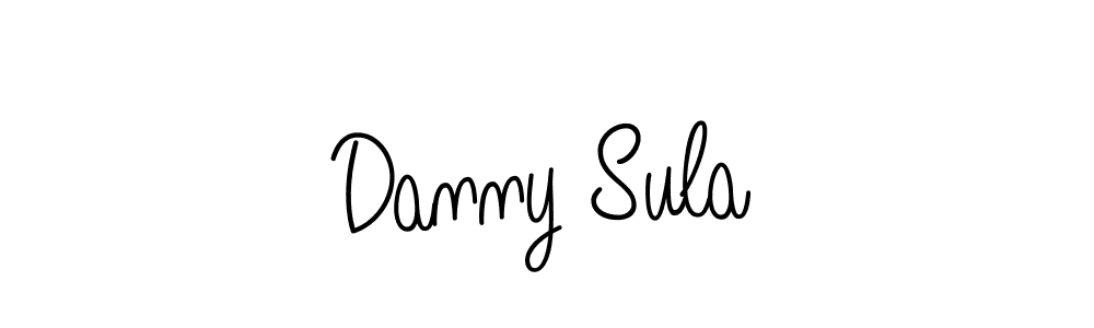 Use a signature maker to create a handwritten signature online. With this signature software, you can design (Angelique-Rose-font-FFP) your own signature for name Danny Sula. Danny Sula signature style 5 images and pictures png