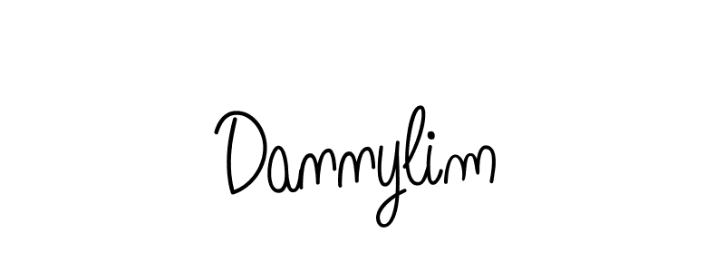 Design your own signature with our free online signature maker. With this signature software, you can create a handwritten (Angelique-Rose-font-FFP) signature for name Dannylim. Dannylim signature style 5 images and pictures png