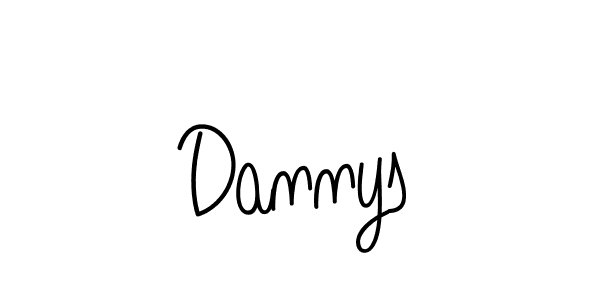 Dannys stylish signature style. Best Handwritten Sign (Angelique-Rose-font-FFP) for my name. Handwritten Signature Collection Ideas for my name Dannys. Dannys signature style 5 images and pictures png