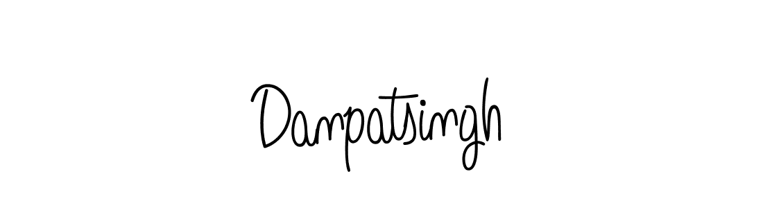 You should practise on your own different ways (Angelique-Rose-font-FFP) to write your name (Danpatsingh) in signature. don't let someone else do it for you. Danpatsingh signature style 5 images and pictures png