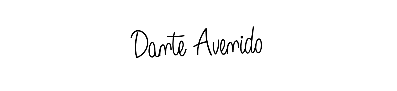 How to make Dante Avenido name signature. Use Angelique-Rose-font-FFP style for creating short signs online. This is the latest handwritten sign. Dante Avenido signature style 5 images and pictures png
