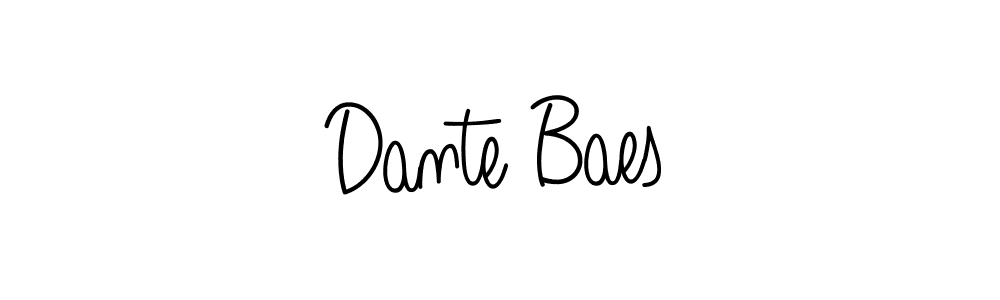 How to make Dante Baes name signature. Use Angelique-Rose-font-FFP style for creating short signs online. This is the latest handwritten sign. Dante Baes signature style 5 images and pictures png