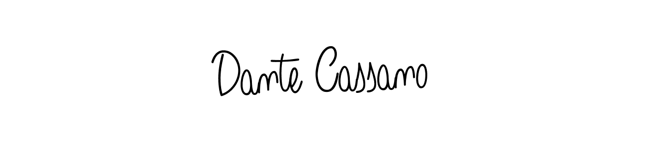 Use a signature maker to create a handwritten signature online. With this signature software, you can design (Angelique-Rose-font-FFP) your own signature for name Dante Cassano. Dante Cassano signature style 5 images and pictures png