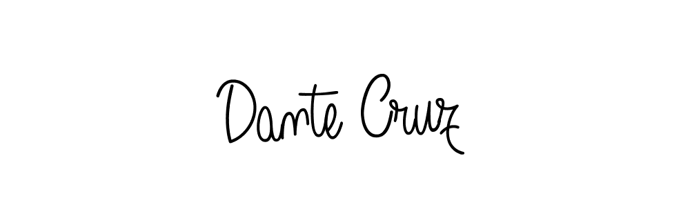 How to make Dante Cruz name signature. Use Angelique-Rose-font-FFP style for creating short signs online. This is the latest handwritten sign. Dante Cruz signature style 5 images and pictures png