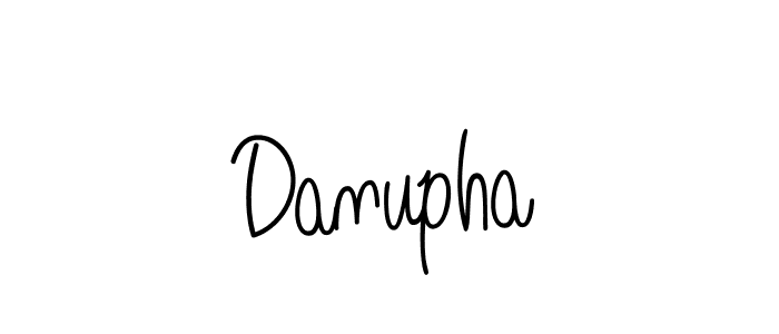 How to Draw Danupha signature style? Angelique-Rose-font-FFP is a latest design signature styles for name Danupha. Danupha signature style 5 images and pictures png