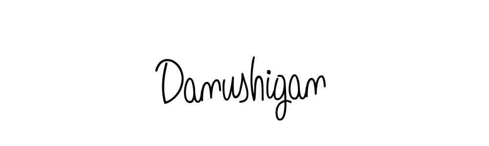 You should practise on your own different ways (Angelique-Rose-font-FFP) to write your name (Danushigan) in signature. don't let someone else do it for you. Danushigan signature style 5 images and pictures png