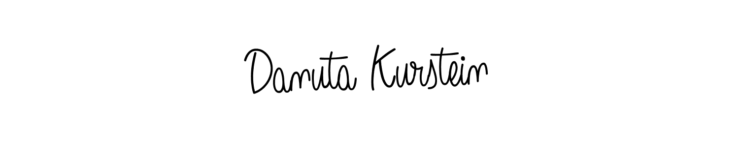 Create a beautiful signature design for name Danuta Kurstein. With this signature (Angelique-Rose-font-FFP) fonts, you can make a handwritten signature for free. Danuta Kurstein signature style 5 images and pictures png