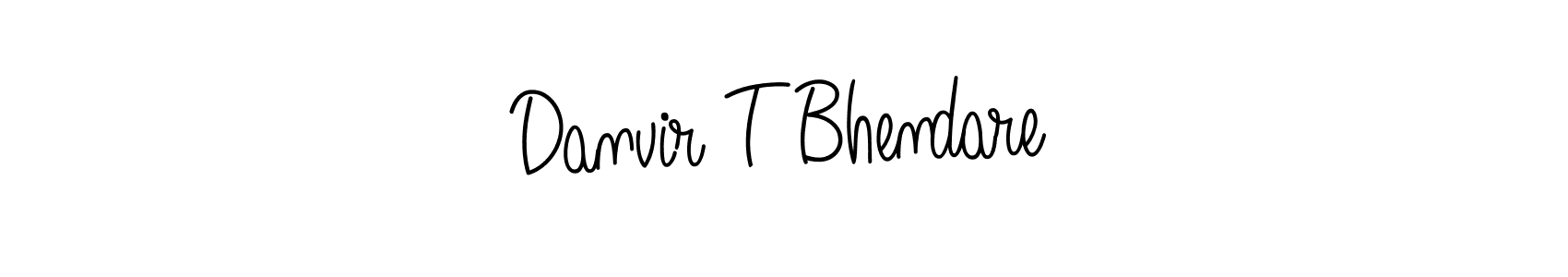 This is the best signature style for the Danvir T Bhendare name. Also you like these signature font (Angelique-Rose-font-FFP). Mix name signature. Danvir T Bhendare signature style 5 images and pictures png