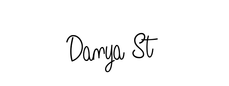 How to make Danya St signature? Angelique-Rose-font-FFP is a professional autograph style. Create handwritten signature for Danya St name. Danya St signature style 5 images and pictures png