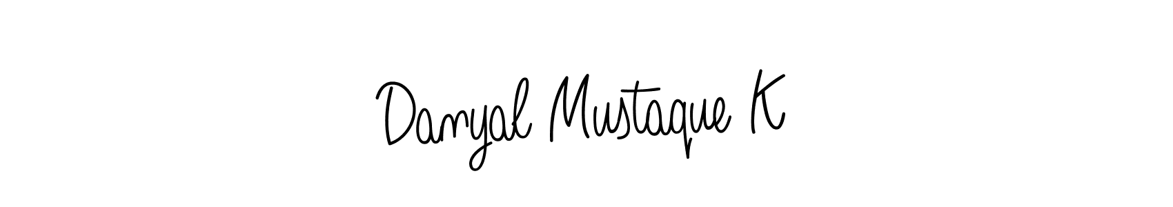 It looks lik you need a new signature style for name Danyal Mustaque K. Design unique handwritten (Angelique-Rose-font-FFP) signature with our free signature maker in just a few clicks. Danyal Mustaque K signature style 5 images and pictures png